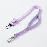 Multipurpose Seatbelt Handsfree Leash & Poop Bag Holder Set - Lilac