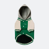 Dog Varsity Jacket - Green