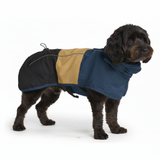 Dog Raincoat - Blue Gold Black||size:2XL