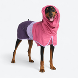Dog Raincoat - Pink Lilac Purple||size:4XL