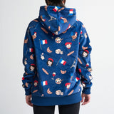 The France Human Hoodie - Blue