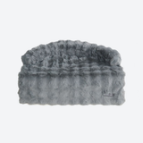 Calming Fluffy Couch Cover Dog Bed - Grey