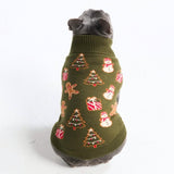Christmas Knit Dog Sweater - Gingerbread