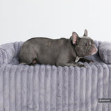 Luxury Couch Cover Dog Bed - Grey