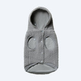 Teddy Sherpa Dog Sweater - Silver Gray