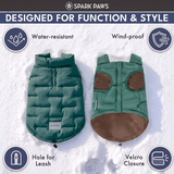 Green Thermosonic Winter Jacket||size:S,M,L,XL,2XL,3XL,4XL