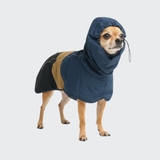 Dog Raincoat - Blue Gold Black||size:S,M