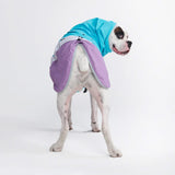 Breatheshield™ Dog Raincoat - Aqua White Purple