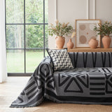 Pet Couch Cover - Boho Dark Grey