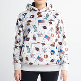 The USA Human Hoodie - Grey