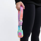 Multipurpose Seatbelt Handsfree Leash & Poop Bag Holder Set - Pastel Icing