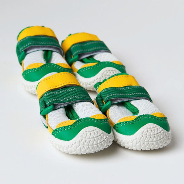 Hot Pavement Pawtector Dog Shoes - Green Yellow