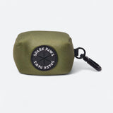 Leash and Poop Bag Holder Set - Green Orange