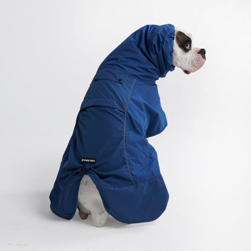 Dog Raincoat - Navy Blue