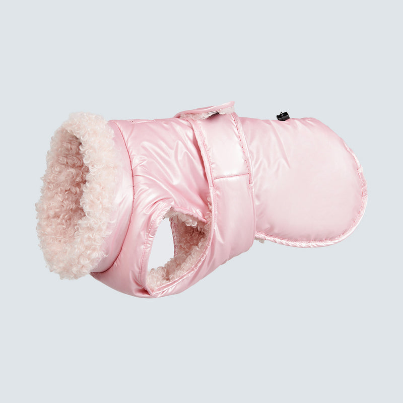 Slip-on Winter Jacket - Metallic Pink