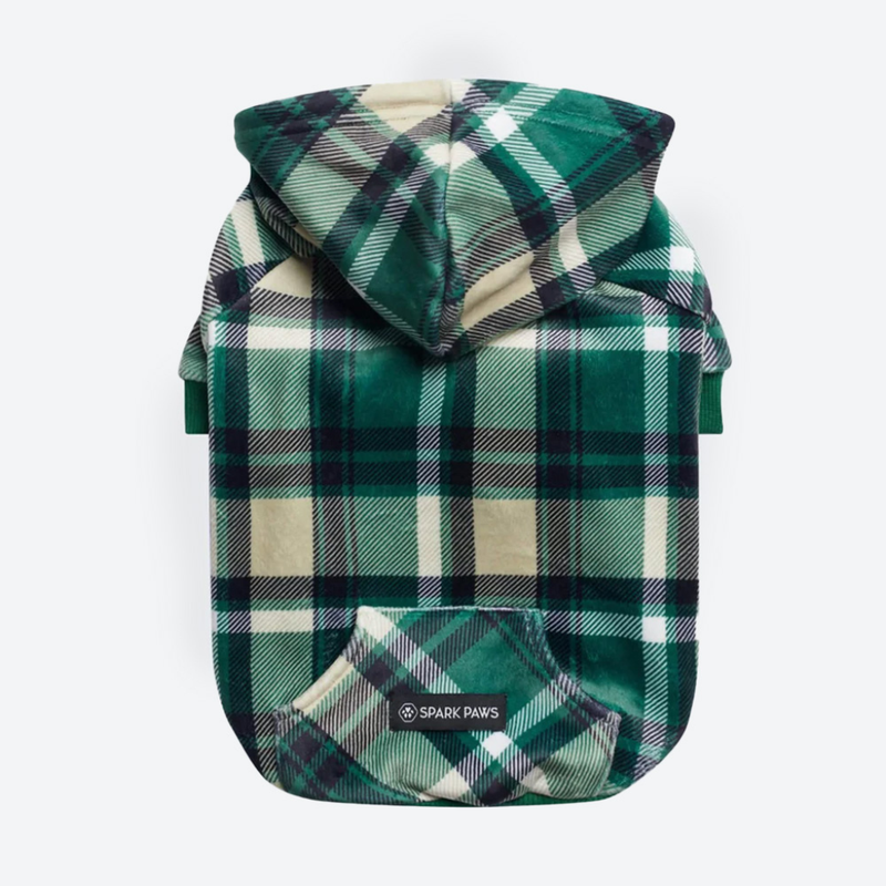 Green Plaid Hoodie||size:S,M,L,XL,2XL,3XL,4XL,5XL