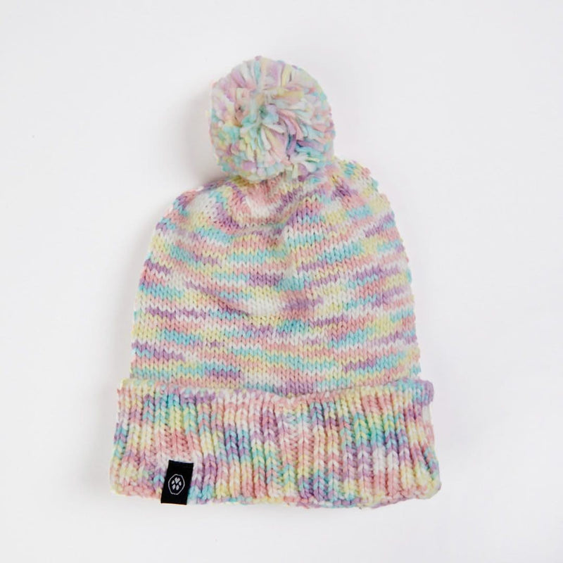 Human Pompom Hat - Pastel Icing