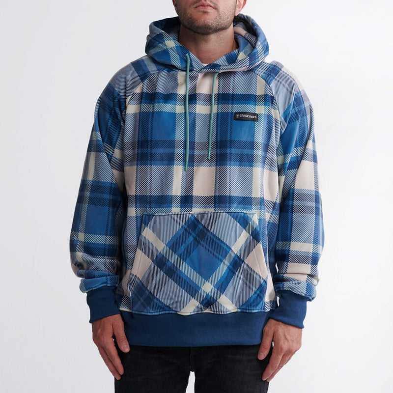 Blue Plaid Hoodie