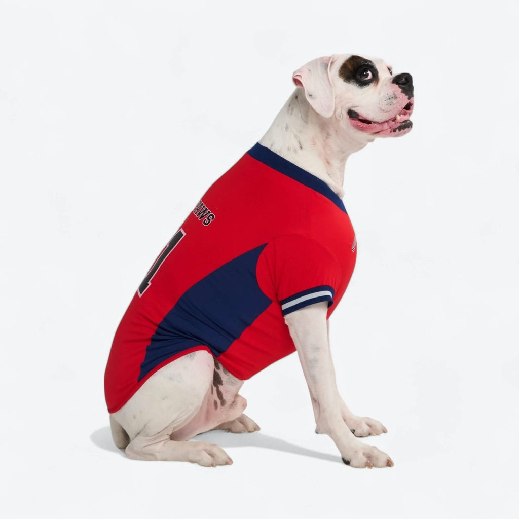 Dog Grooming Habs Dog Jersey Football Mesh Jersey Red – SPARK PAWS