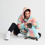 Fluffdreams Oversized Human Hoodie - Pastel Icing