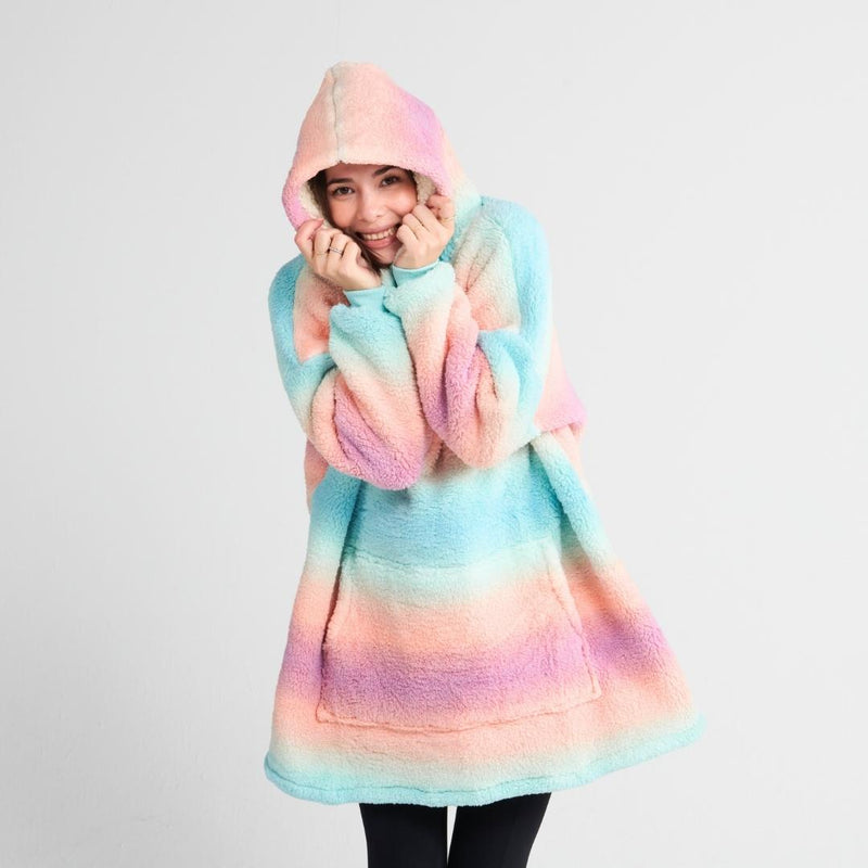 Fluffdreams Oversized Human Hoodie - Pastel Icing