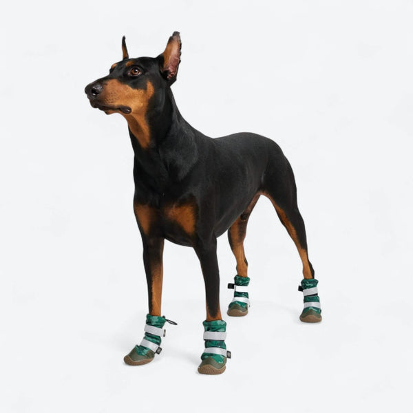 Flex Shell Waterproof Dog Boots - Green Camo