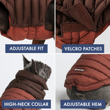 Brown PuffShield Jacket||size:S,M,L,XL,2XL,3XL,4XL