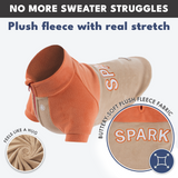 Orange Tan Plush Fleece Dog Sweater||size:S,M,L,XL,2XL,3XL,4XL