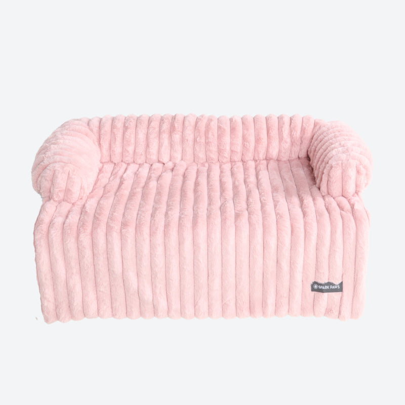 Luxury Couch Cover Dog Bed - Pink
