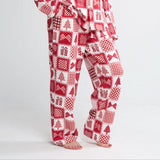 Human Pajama Pants - Festive Patchwork