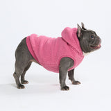 Teddy Sherpa Dog Sweater - Dark Pink