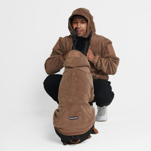 CozyFlex Utility Human Hoodie - Brown