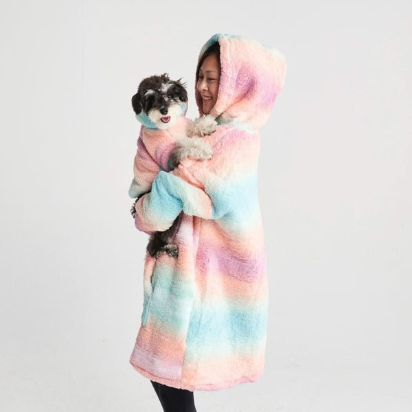 Fluffdreams Oversized Human Hoodie - Pastel Icing