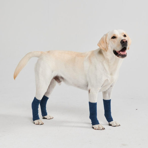 Stretchy Fleece Dog Leg Warmer Sleeves - Navy