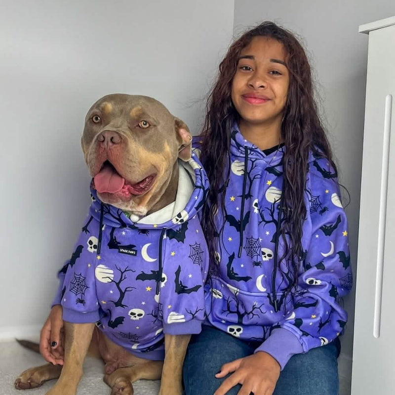 Halloween Dog Hoodie - Purple