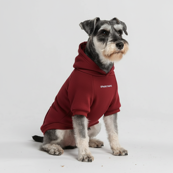 Essential Dog Hoodie - Burgundy
