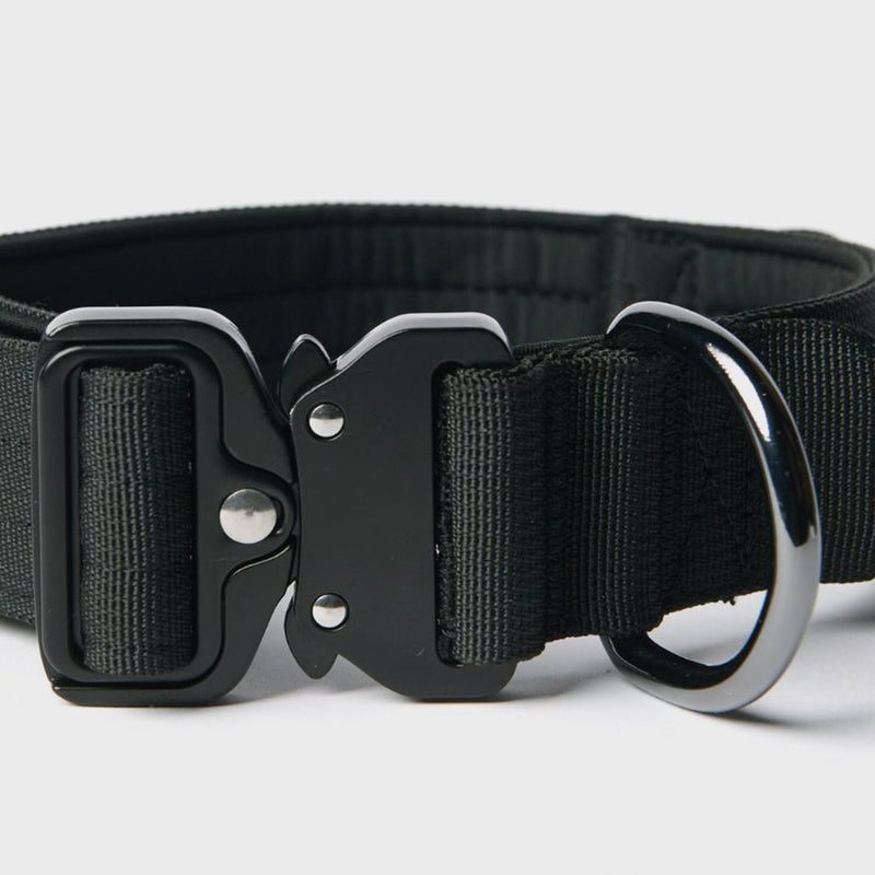 Tactical Dog Collar Set - Black (1.5"/4cm)