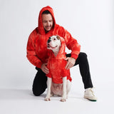 Velvet Dog Hoodie - Ruby Red