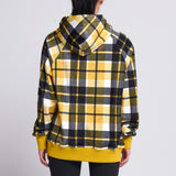 Yellow Plaid Human Hoodie