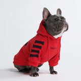 "WOOF" Dog Hoodie - Red