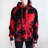 Velvet Human Hoodie - Red & Black