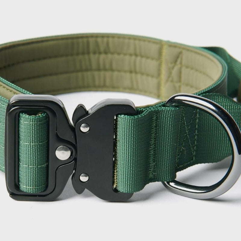Tactical Dog Collar - Army Green (1.5"/4cm)